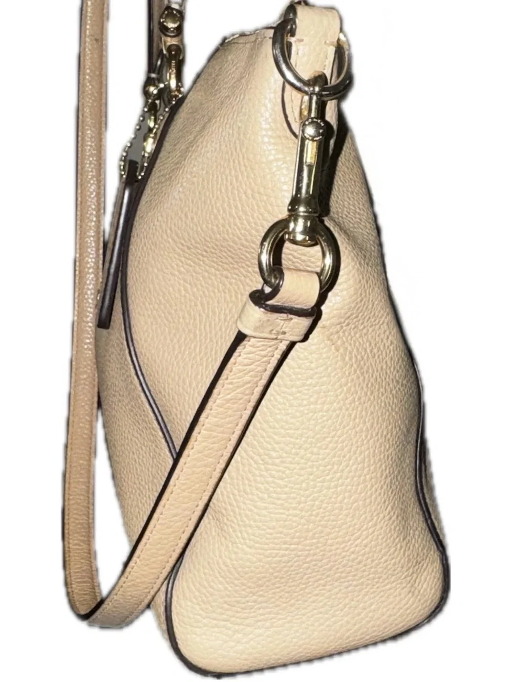 Coach Prairie Satchel 2 way Bag Pebble Leather Tan/Taupe (Style No. 58874) GUC
